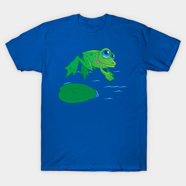 Diving Frog T-Shirt by fizzgig